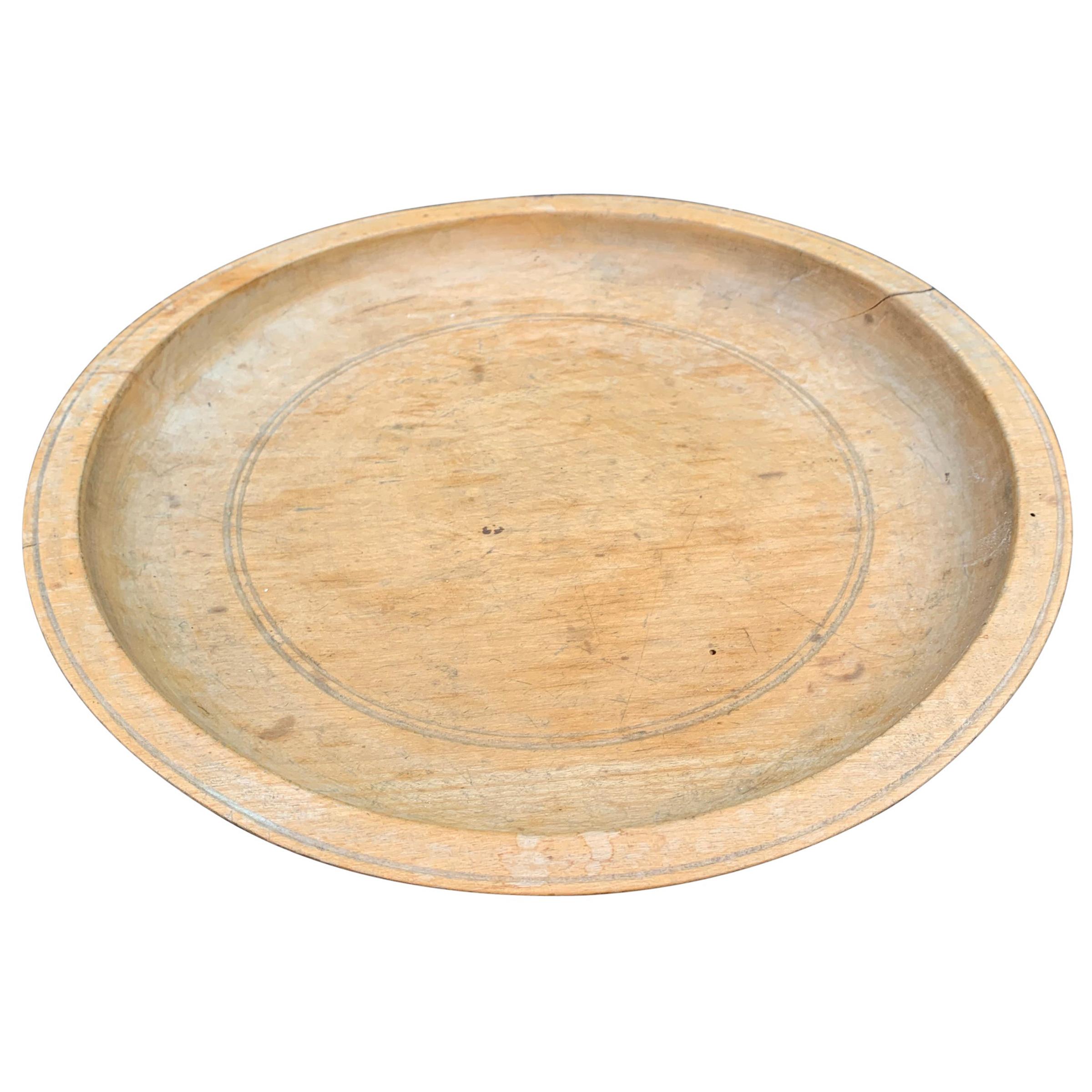 19th Century English Sycamore Treen Bowl