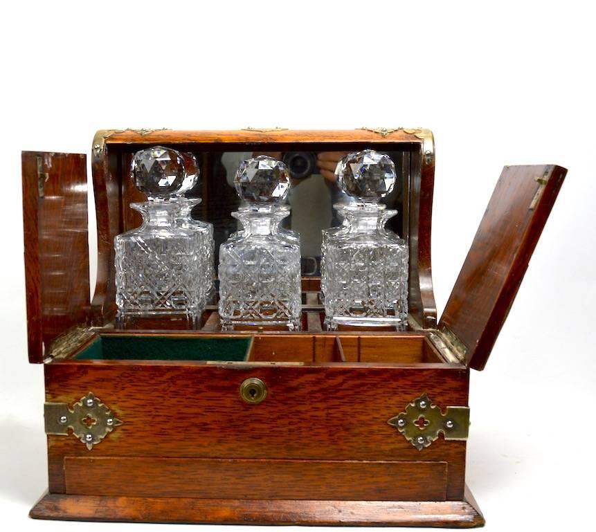 British 19th Century English Tantalus by Branah London