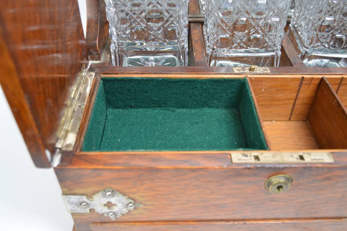 19th Century English Tantalus by Branah London In Good Condition In New York, NY