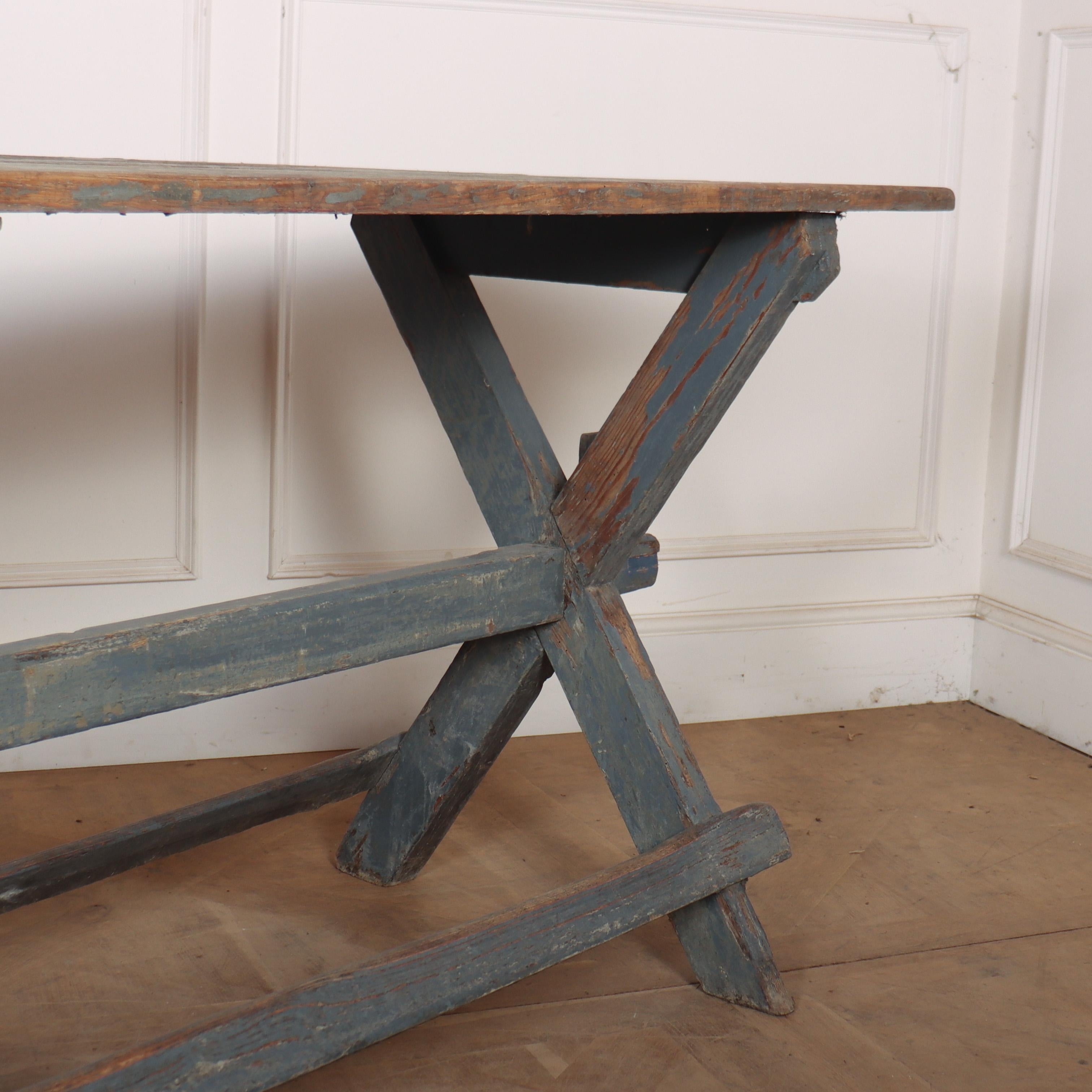 Pine 19th Century English Tavern Table  For Sale