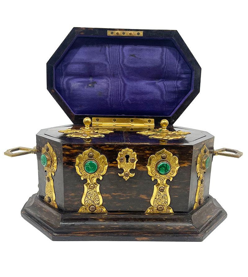 Boite à thé anglaise du 19ème siècle par P. & A. I.P., Londres en vente 8