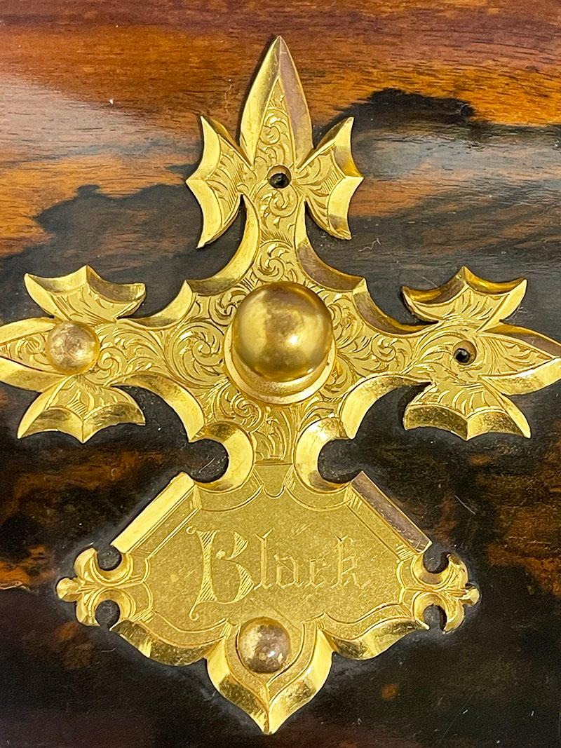 Bronze Boite à thé anglaise du 19ème siècle par P. & A. I.P., Londres en vente