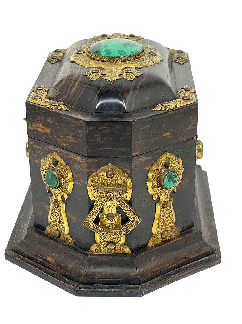 Boite à thé anglaise du 19ème siècle par P. & A. I.P., Londres en vente 3