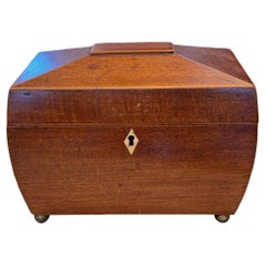 Caja de té inglesa del siglo XIX