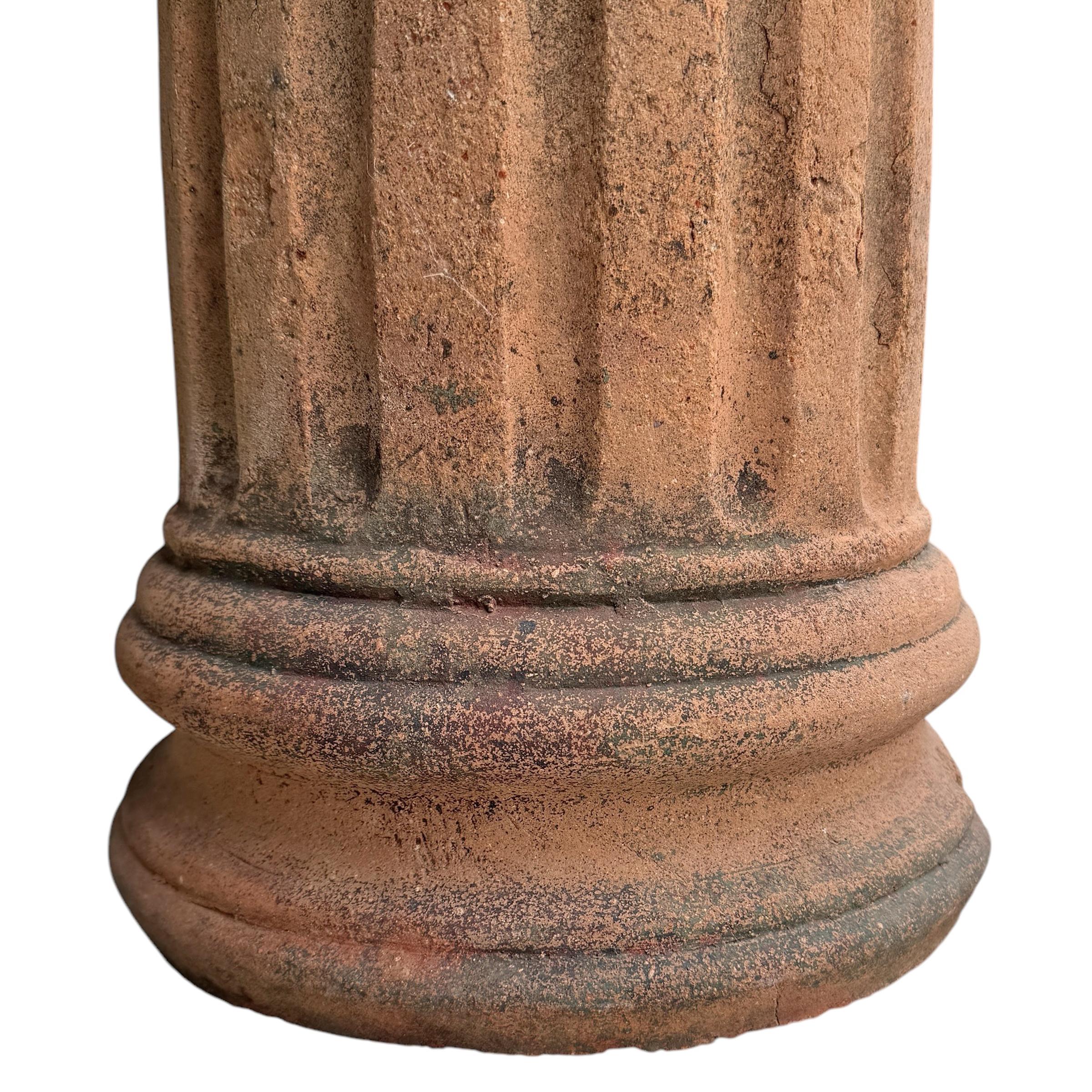 19th Century English Terracotta Chimney Pot 6