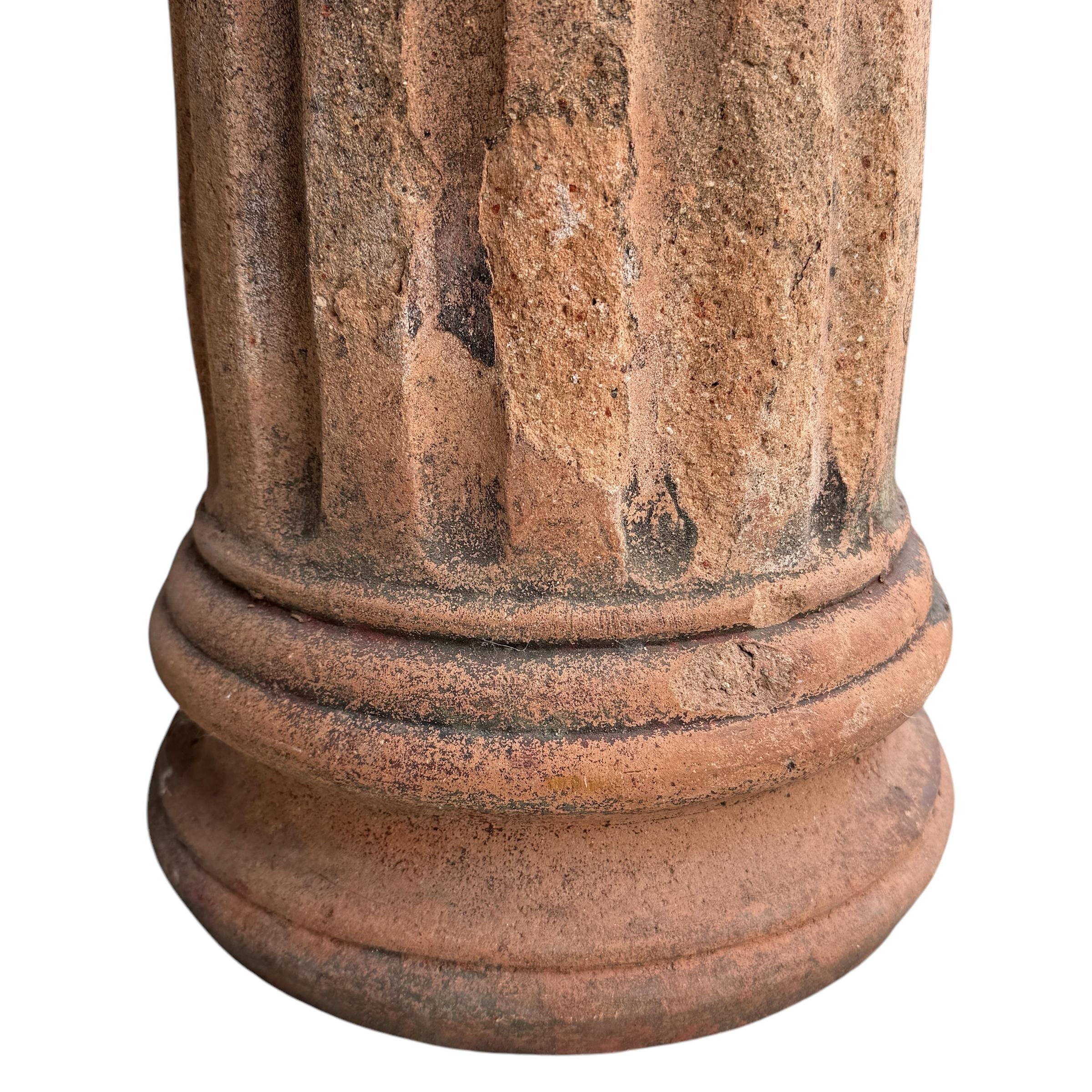 19th Century English Terracotta Chimney Pot 7