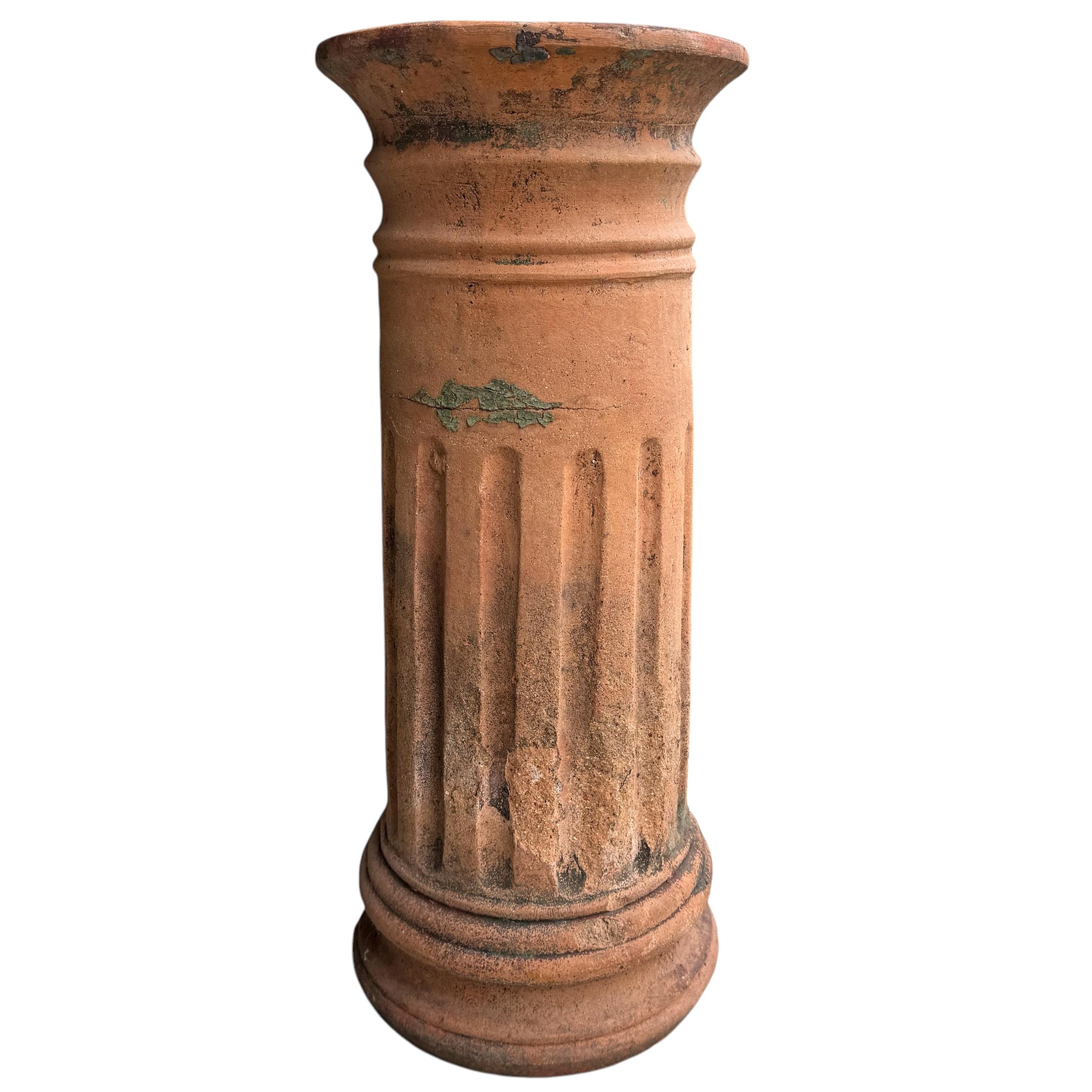 19th Century English Terracotta Chimney Pot 2