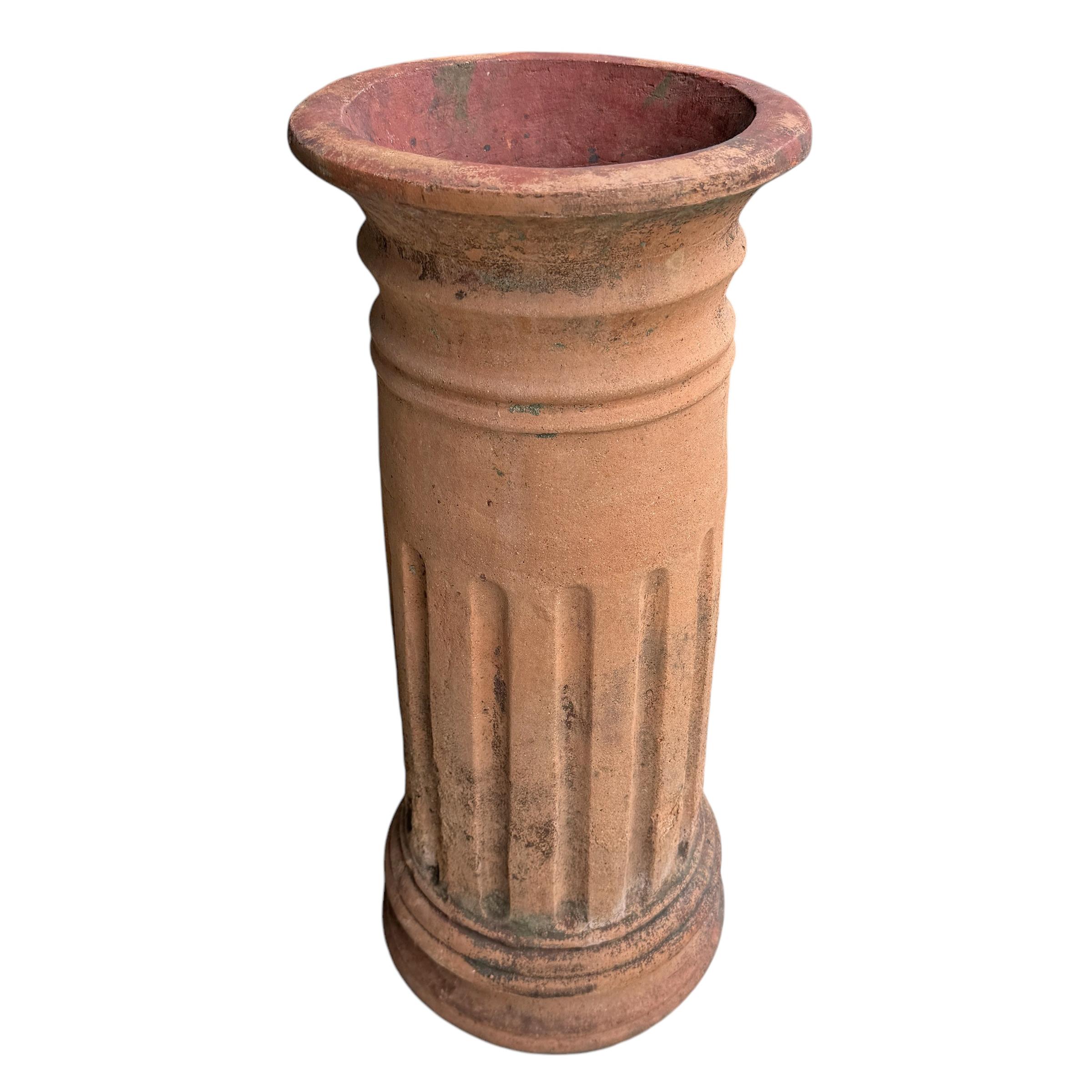 19th Century English Terracotta Chimney Pot 3