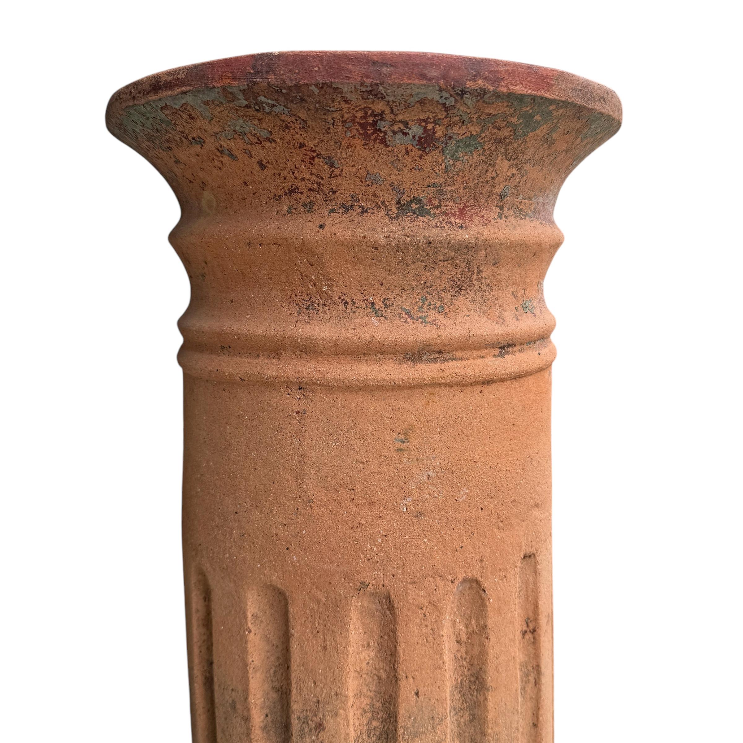 19th Century English Terracotta Chimney Pot 4