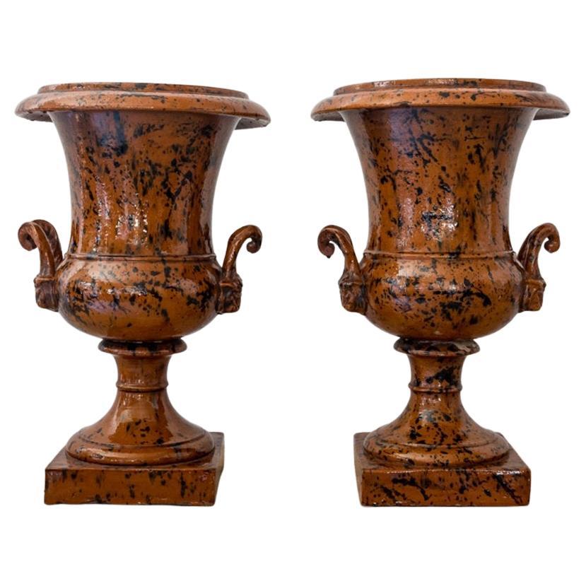 Large 19th Century English Terracotta Urns