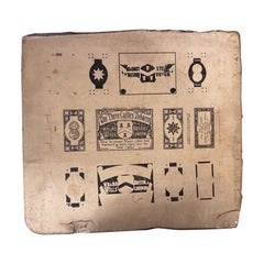 19th Century English Tobacco Lithograph Stone from W.D. & H.O. Wills Tobacco