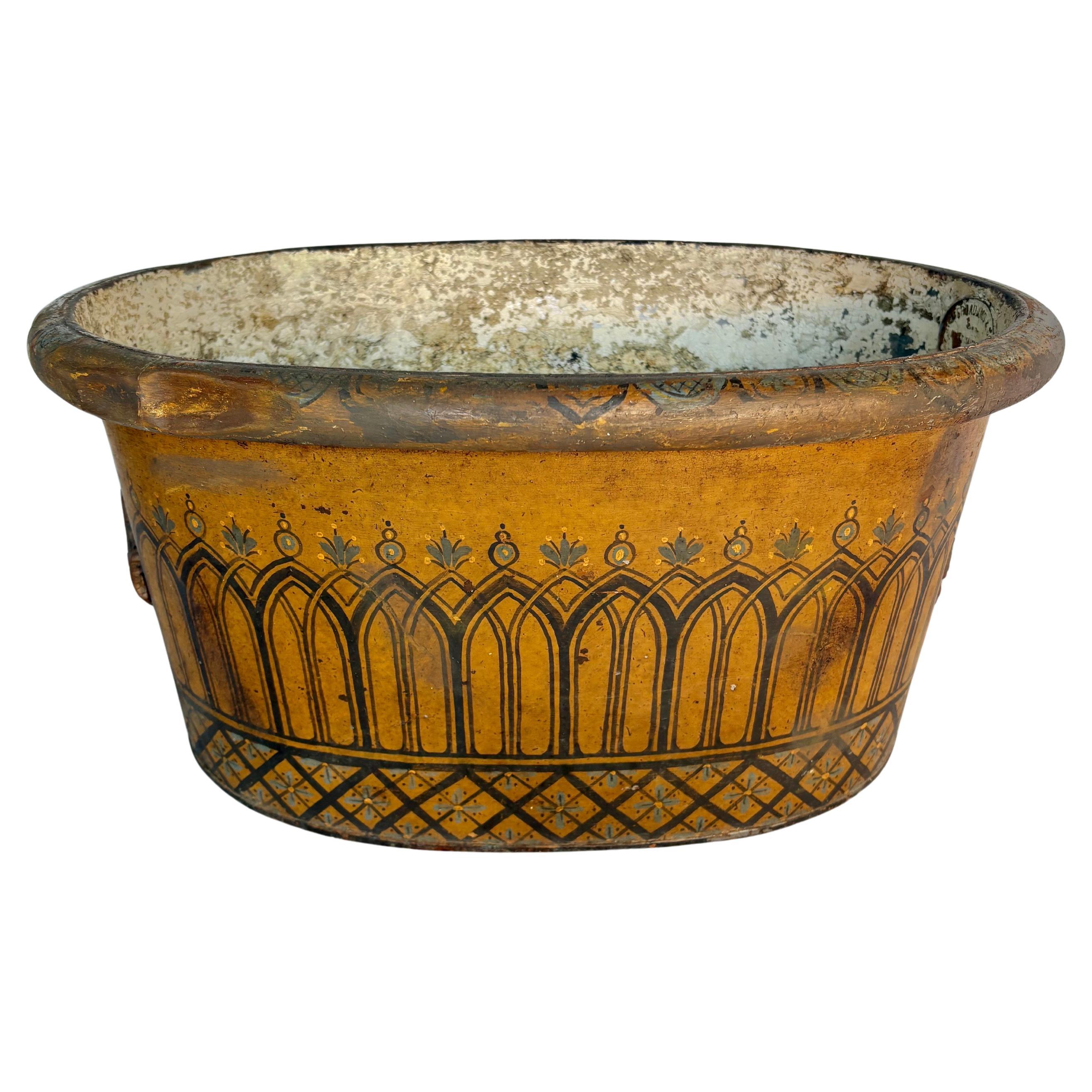 19th Century English Tole Planter
