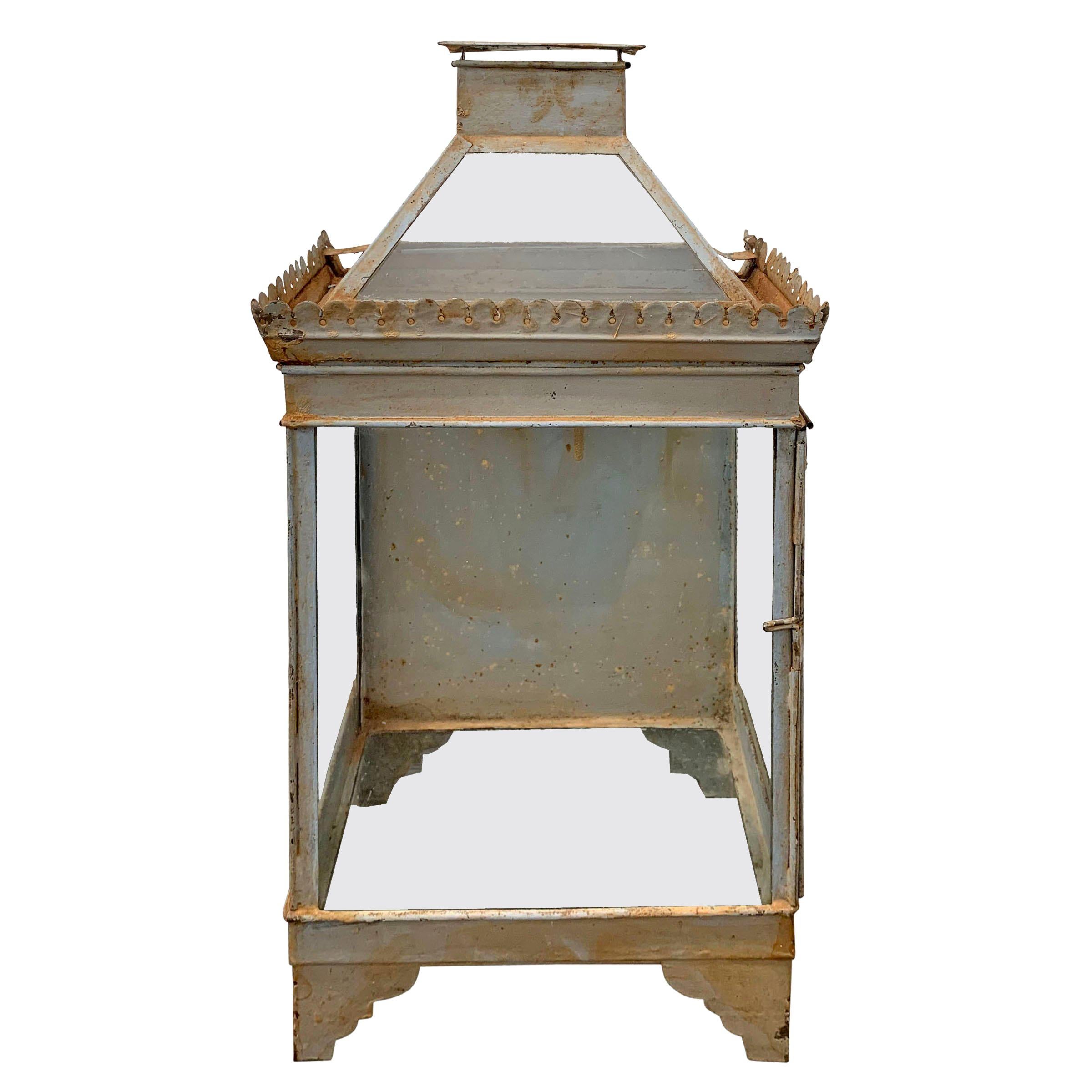 19th Century English Tole Wall-Mount Lantern