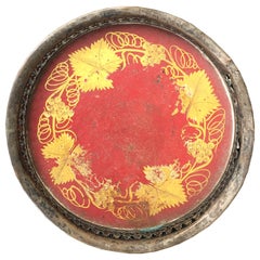 19th Century English Tole Wine Coaster