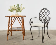 19th Century English Tortoise Bamboo Trompe L'oeil Centre Table