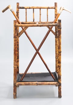 19th Century English Tortoise Bamboo Umbrella Stick Stand