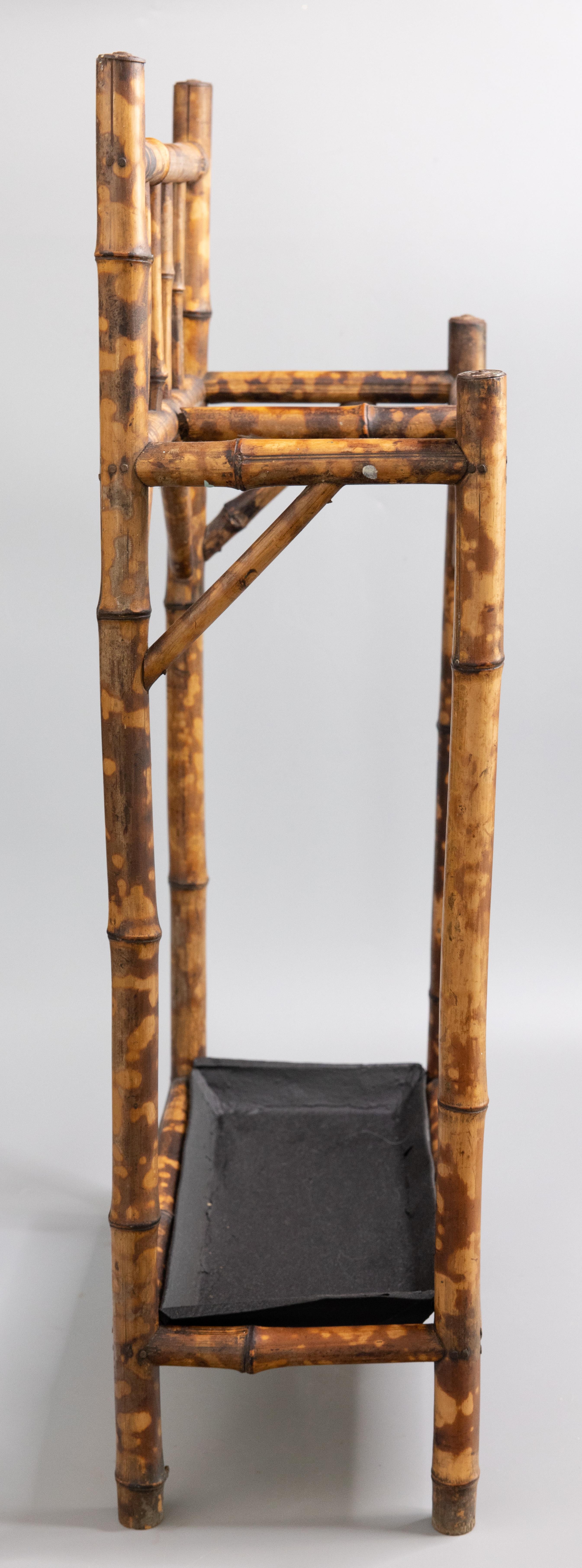 Victorian 19th Century English Tortoise Bamboo Umbrella Stick Stand