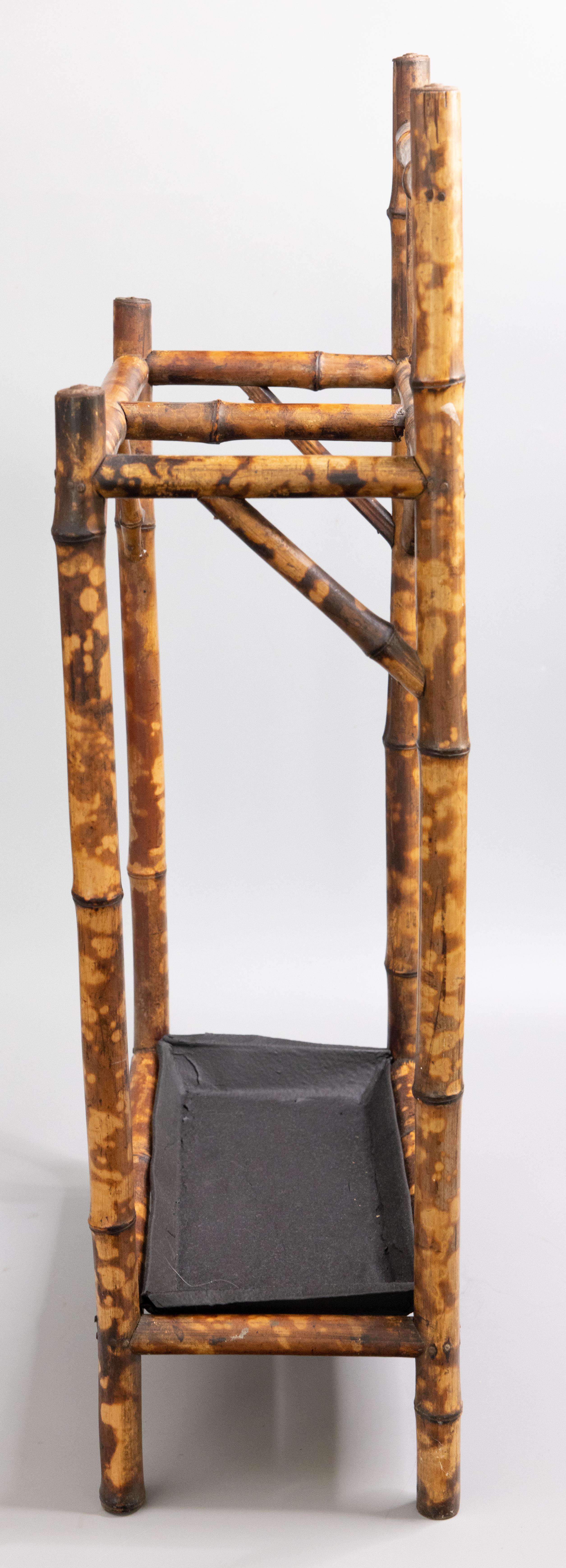 19th Century English Tortoise Bamboo Umbrella Stick Stand 1