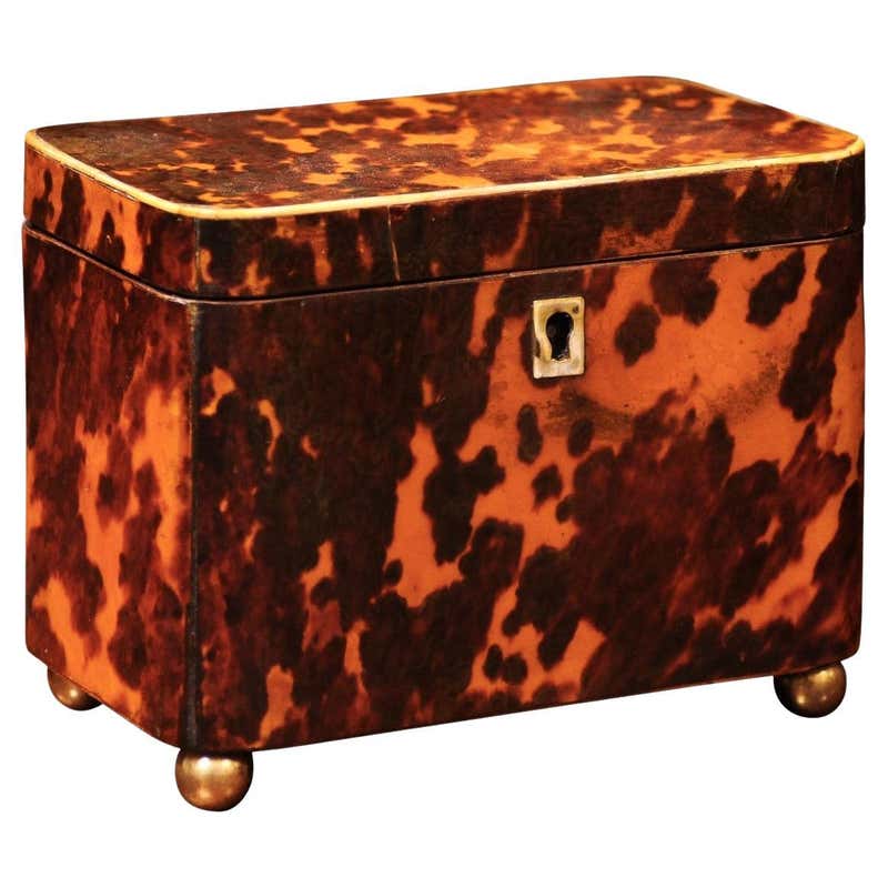 Tortise Shell Box Tortoise Shell Boxes - 76 For Sale at 1stDibs | antique tortoise shell ...