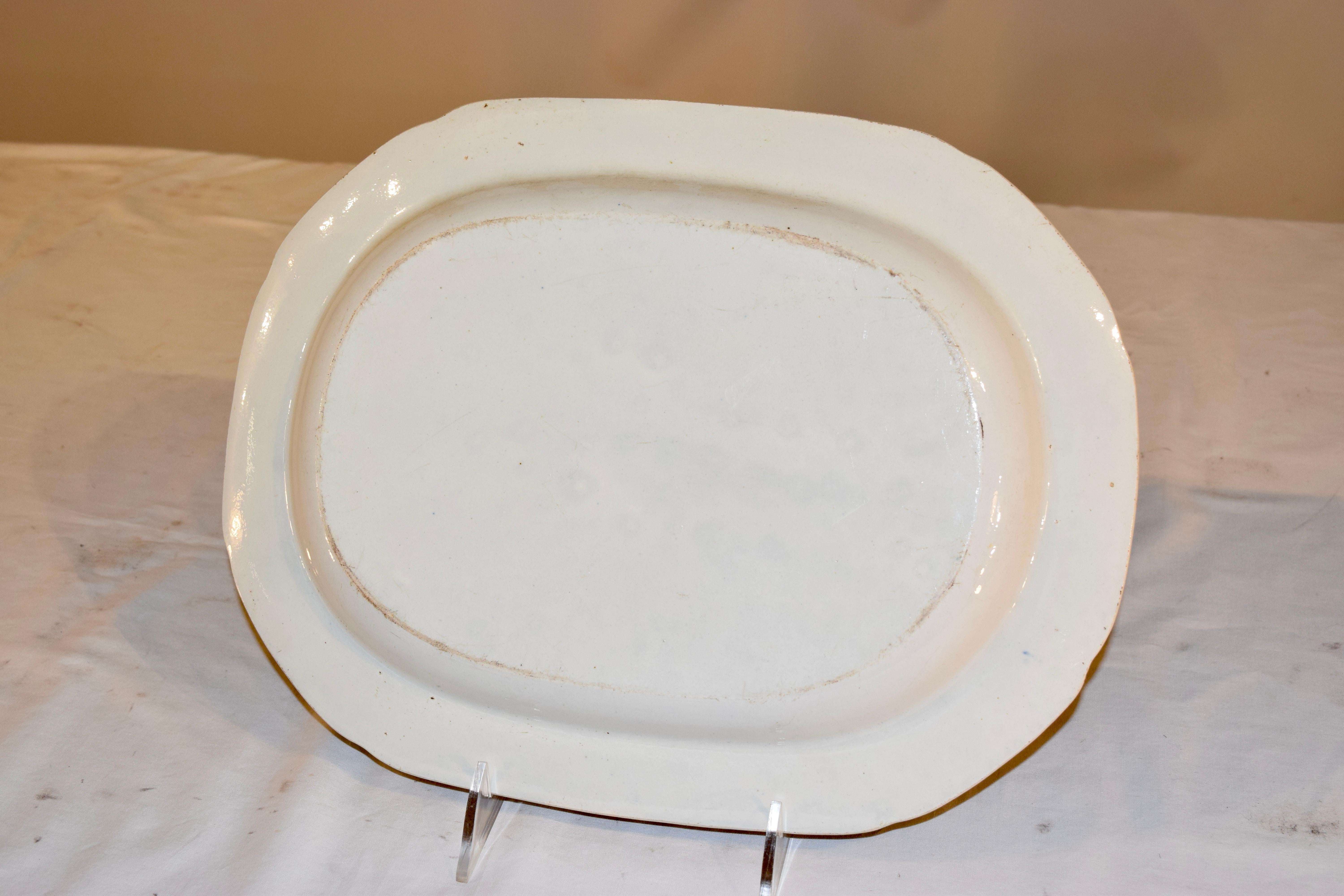 19th Century English Transfer Platter In Good Condition For Sale In High Point, NC