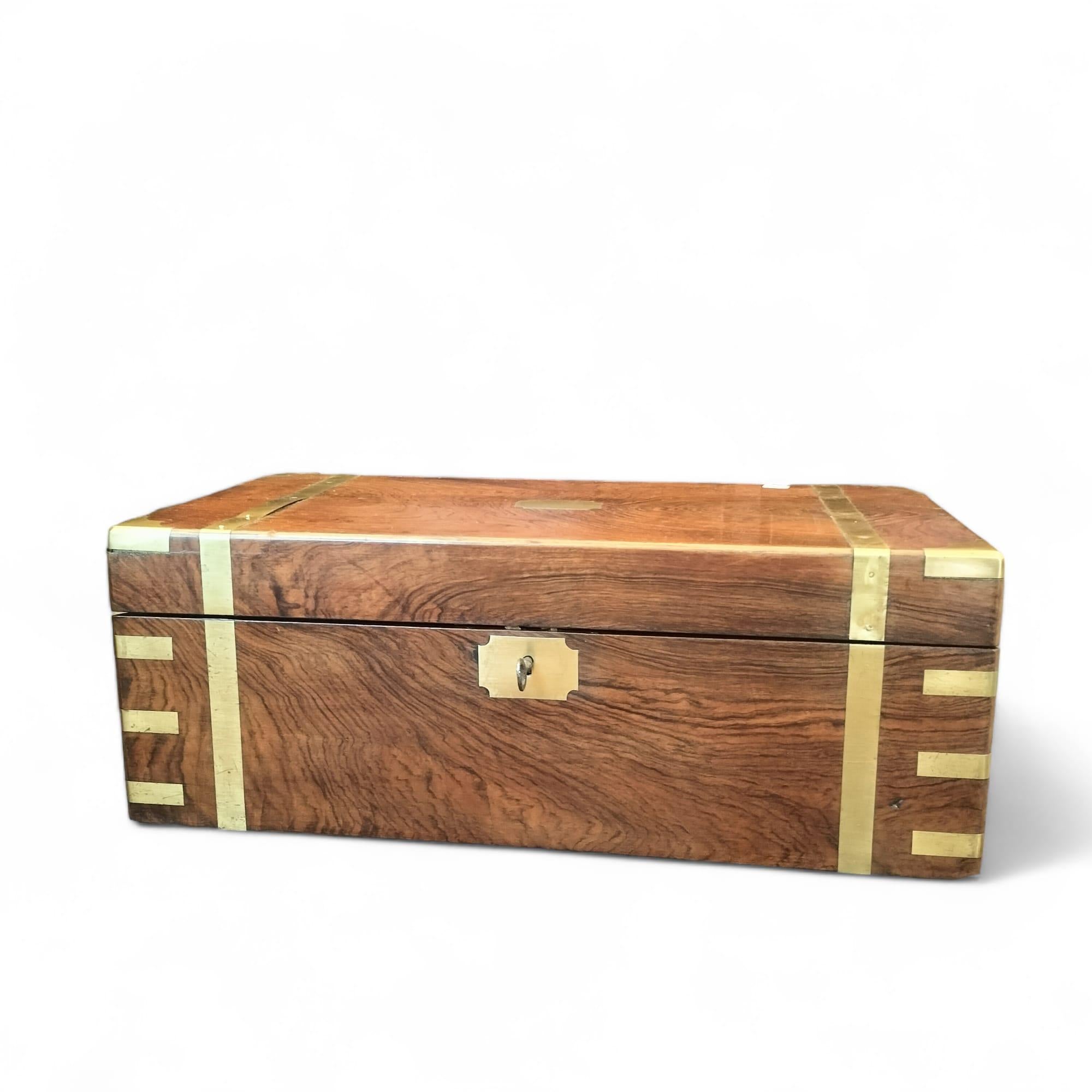19th Century English Travel Writing Box/Desk in Mahogany For Sale at ...