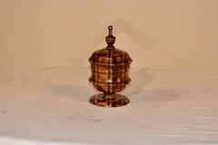 19th Century English Treen Lidded Jar