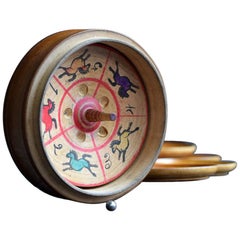 19th Century English Treen Roulette Wheel