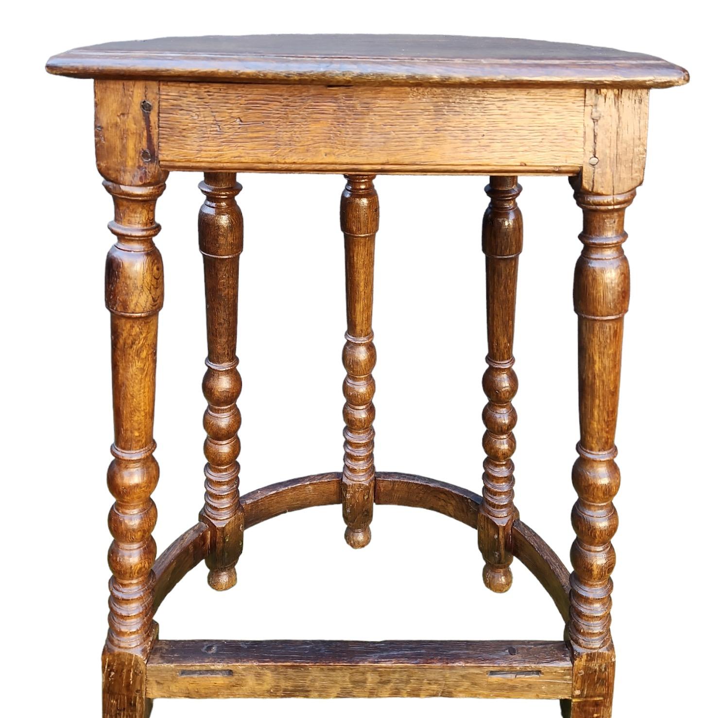 Wood 19th Century English Trestle Console Tables For Sale