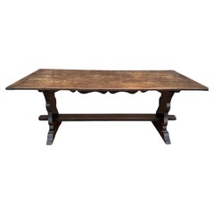 19th Century English Trestle Table