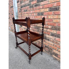 19th Century English Trolley With Barley Twist Legs