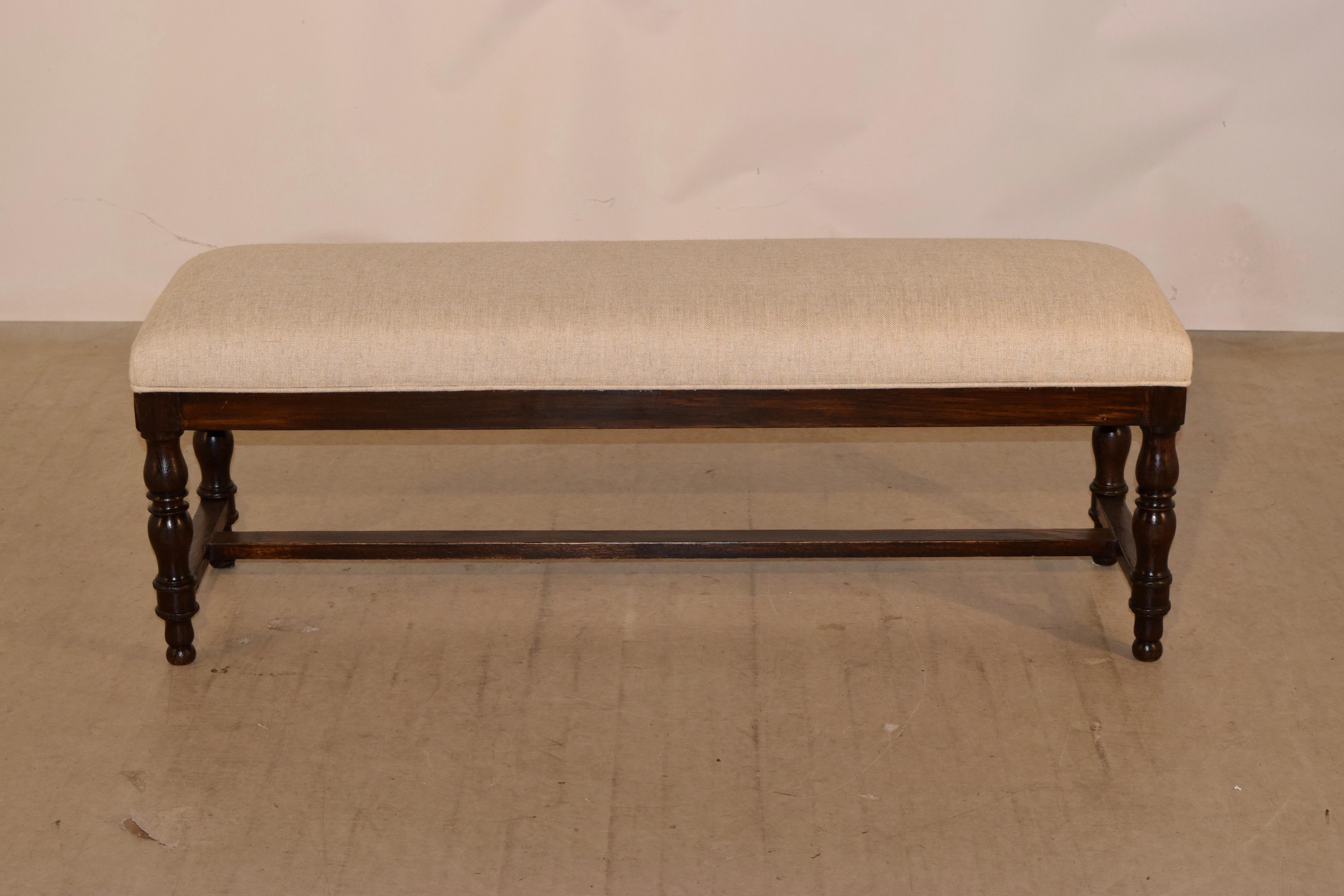 Victorian 19th Century English Turned Bench