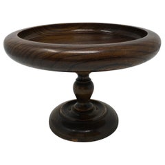 19th Century English Oak Tall Fruit Bowl