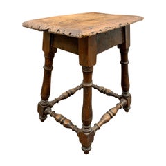 Antique 19th Century English Turned Pub Stool