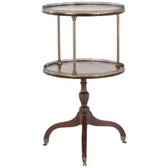 19th Century English Two-Tier Dumb Waiter Antique 19th Century English Two-Tier Dumb Waiter