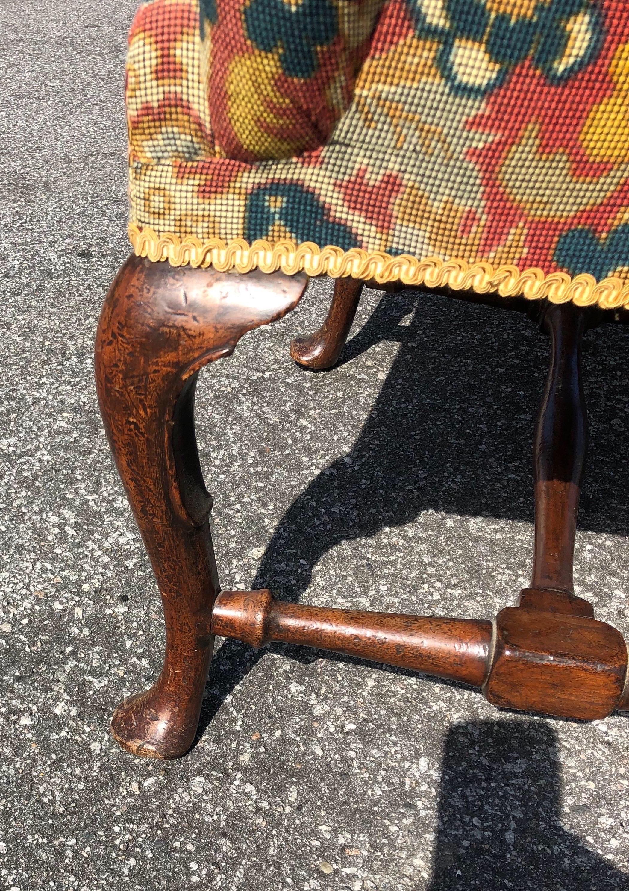 19th Century English Upholstered Settee 1