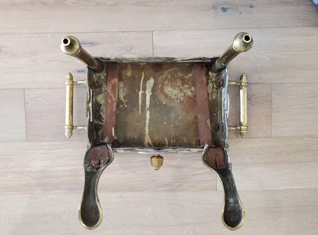 19th Century English Victorian Brass Trivet Footman 7