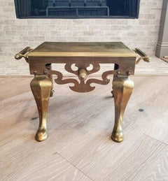 19th Century English Victorian Brass Trivet Footman