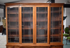 19th Century English Victorian Breakfront Bookcase
