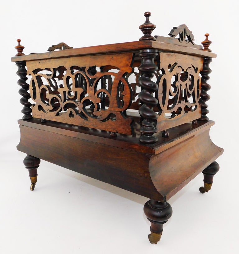 19th Century English Victorian Canterbury Stand Sheet Music Rack