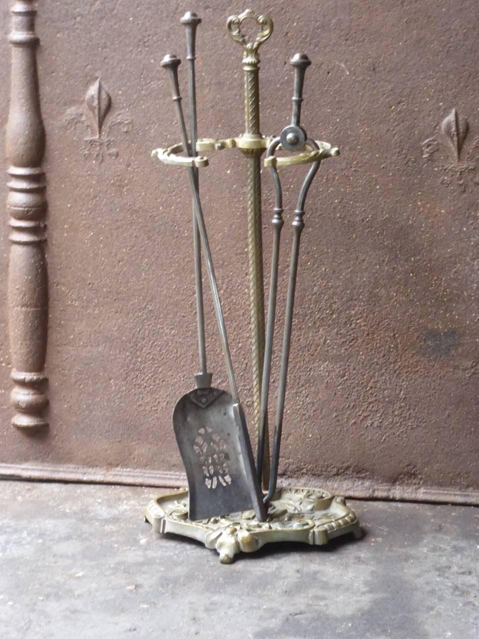 victorian fireplace tools