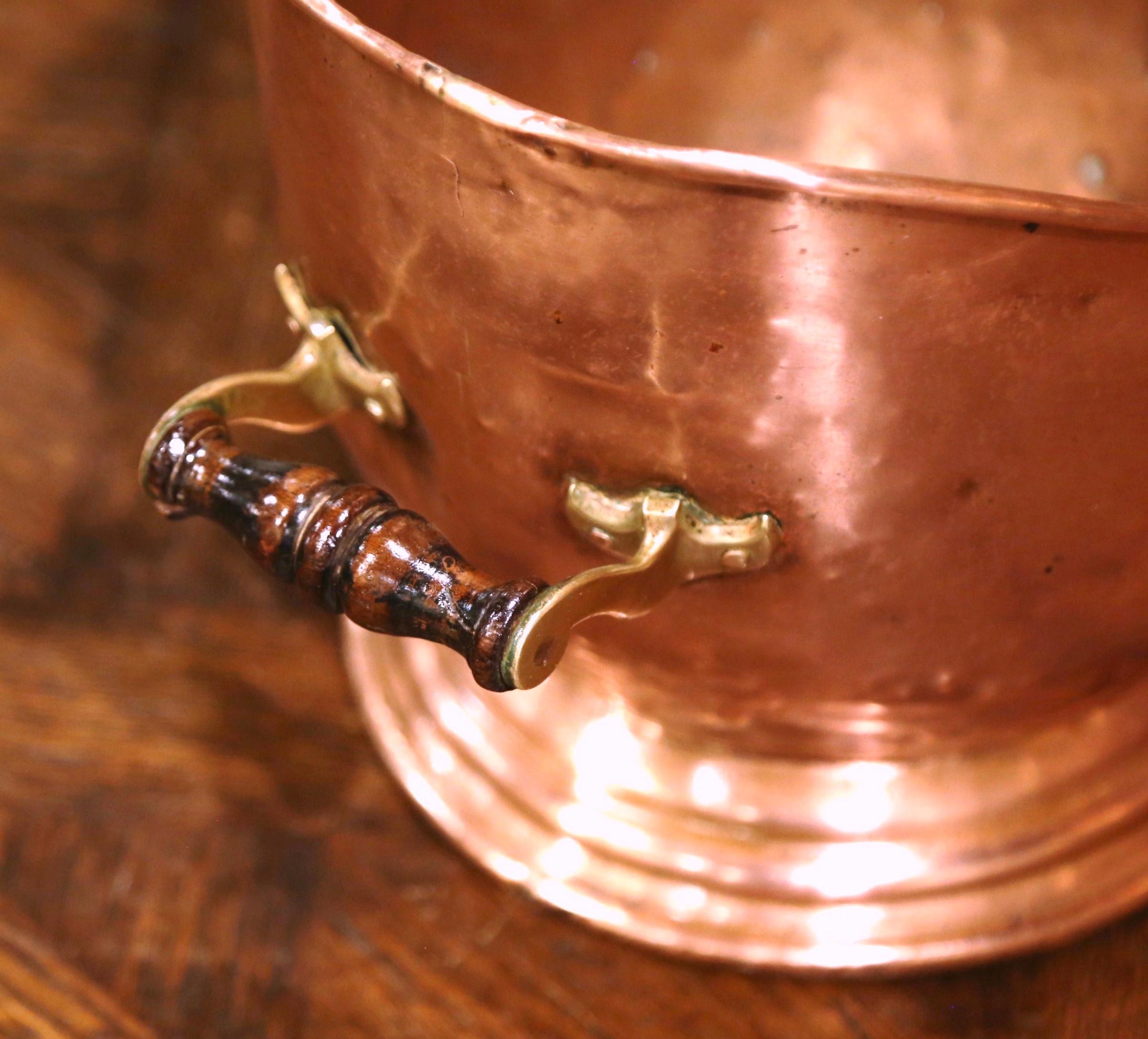 19th Century English Victorian Copper and Brass Coal Bucket For Sale 1