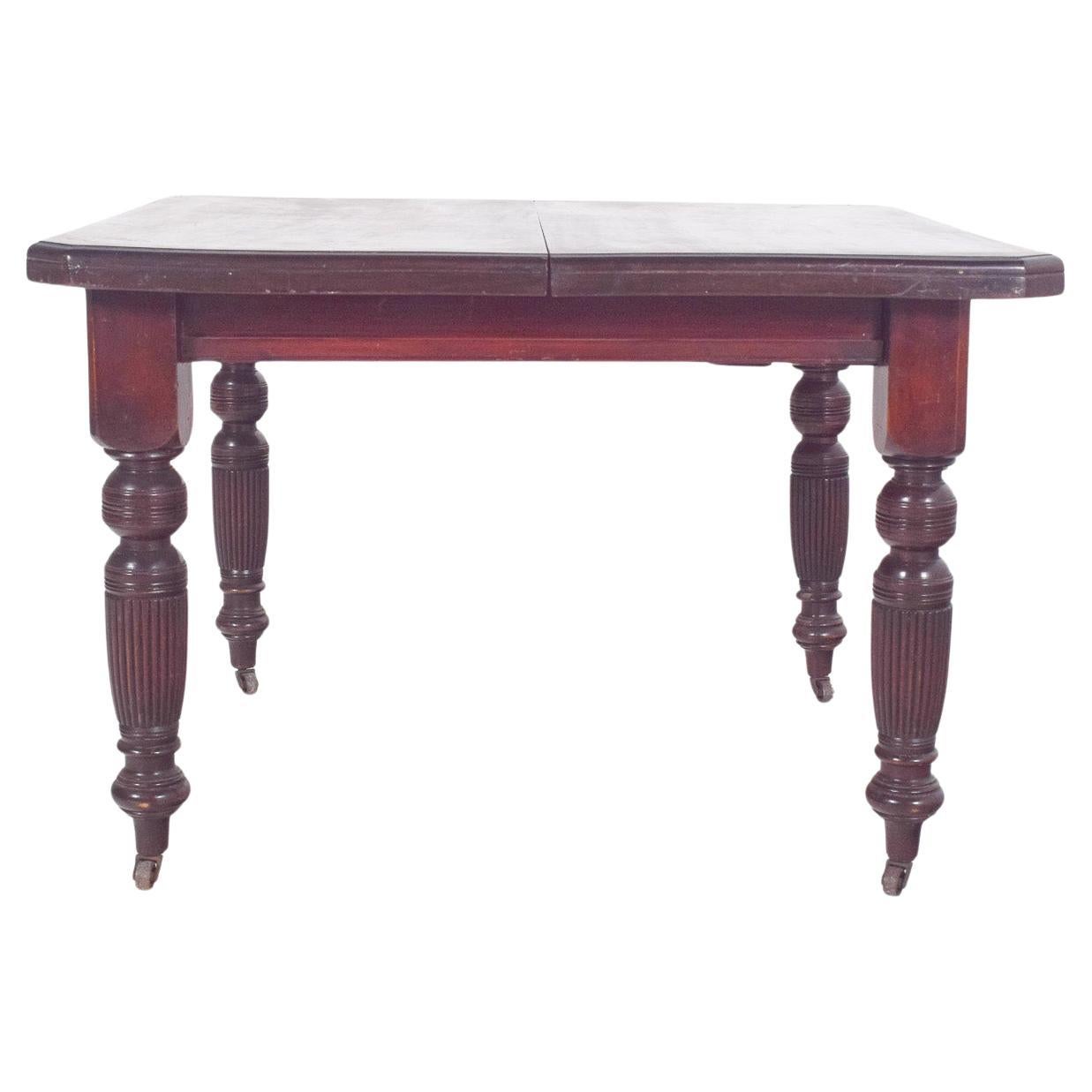19th Century English Victorian Dining Table For Sale