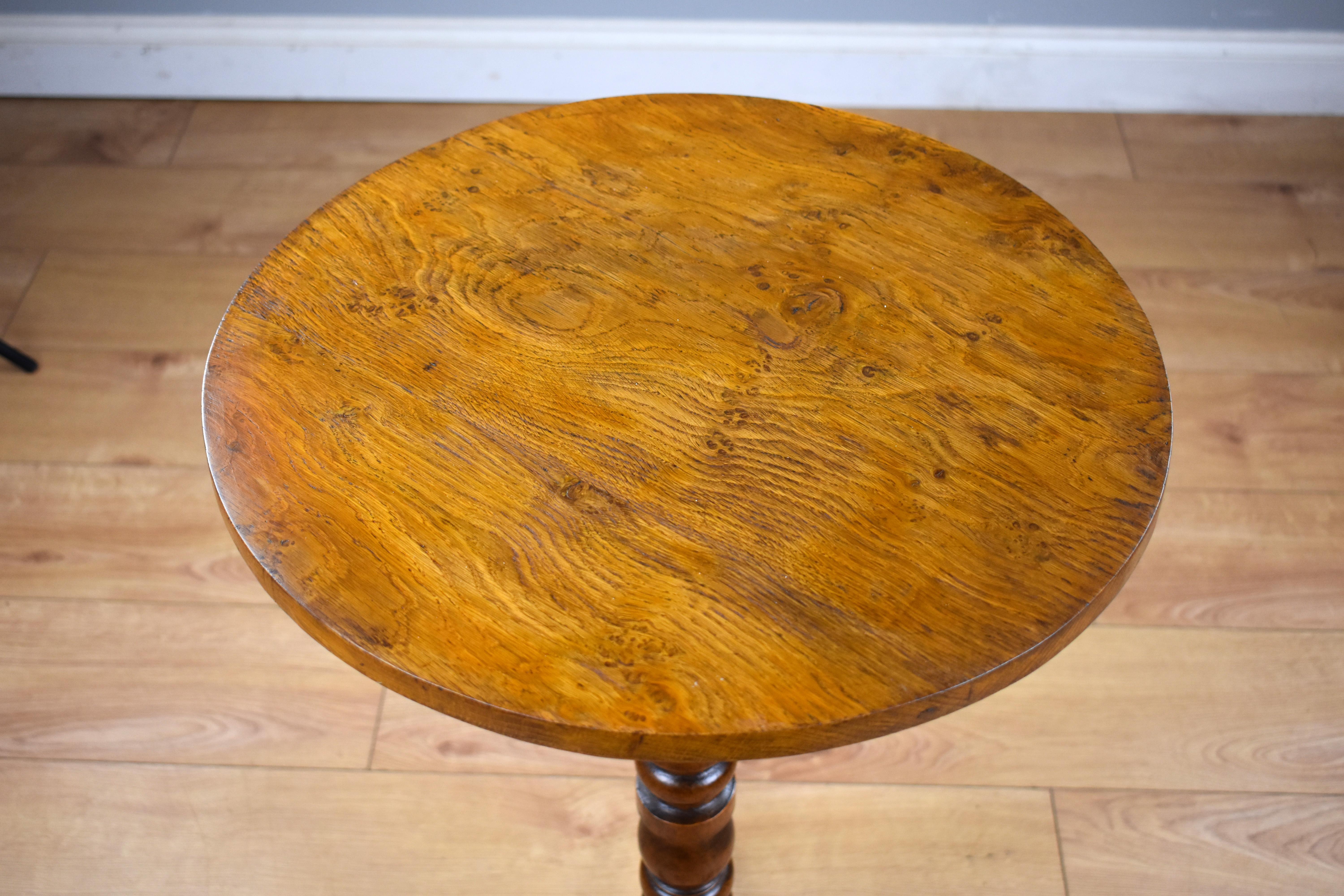 19th Century English Victorian Elm Occasional Table 2