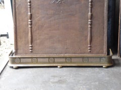 19th Century English Victorian Fireplace Fender or Fire Fender
