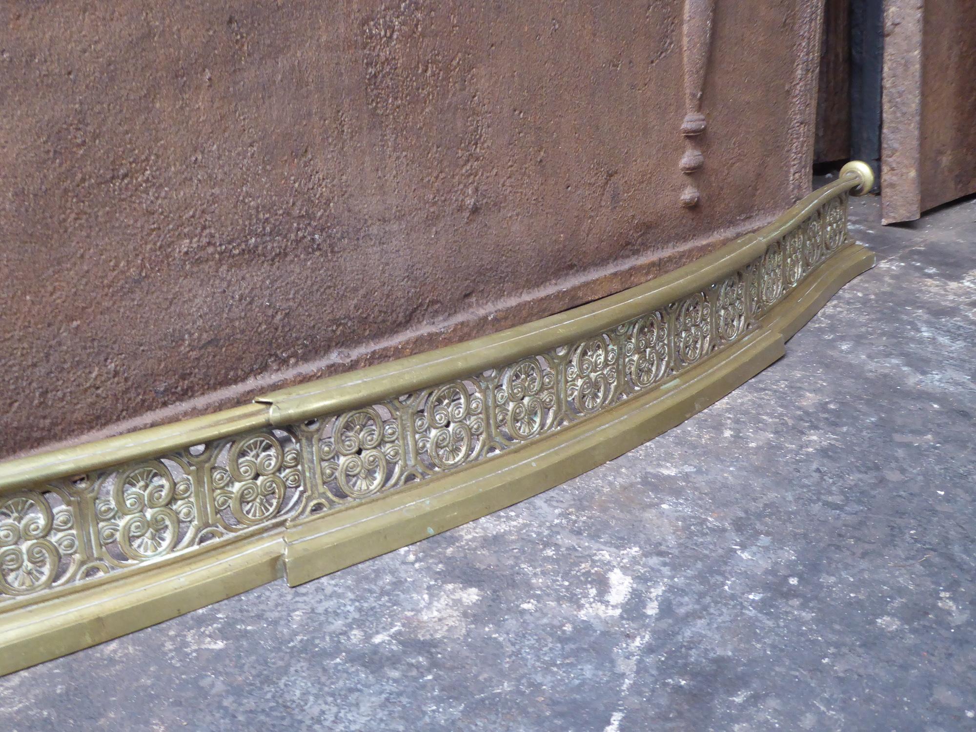 British 19th Century English Victorian Fireplace Fender or Fire Fender