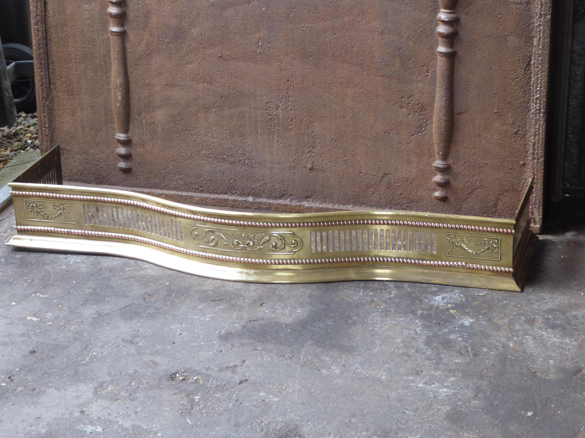 British 19th Century English Victorian Fireplace Fender or Fire Fender For Sale