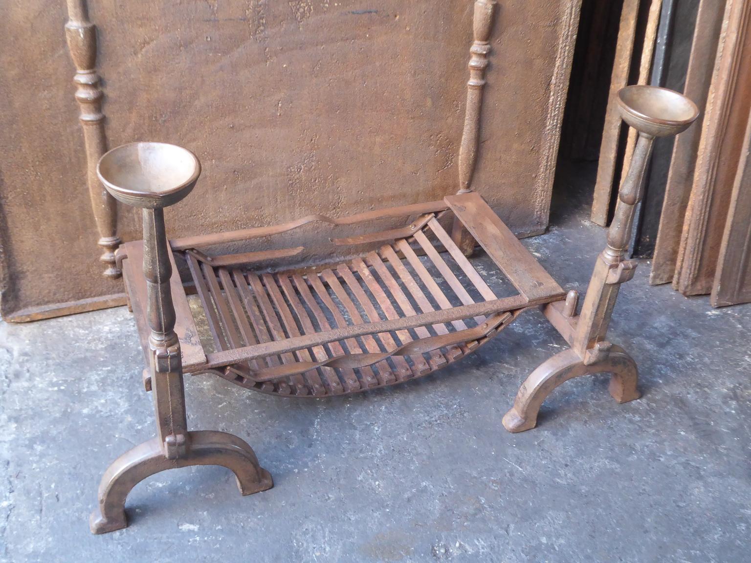 British 19th Century English Victorian Fireplace Grate or Fire Grate