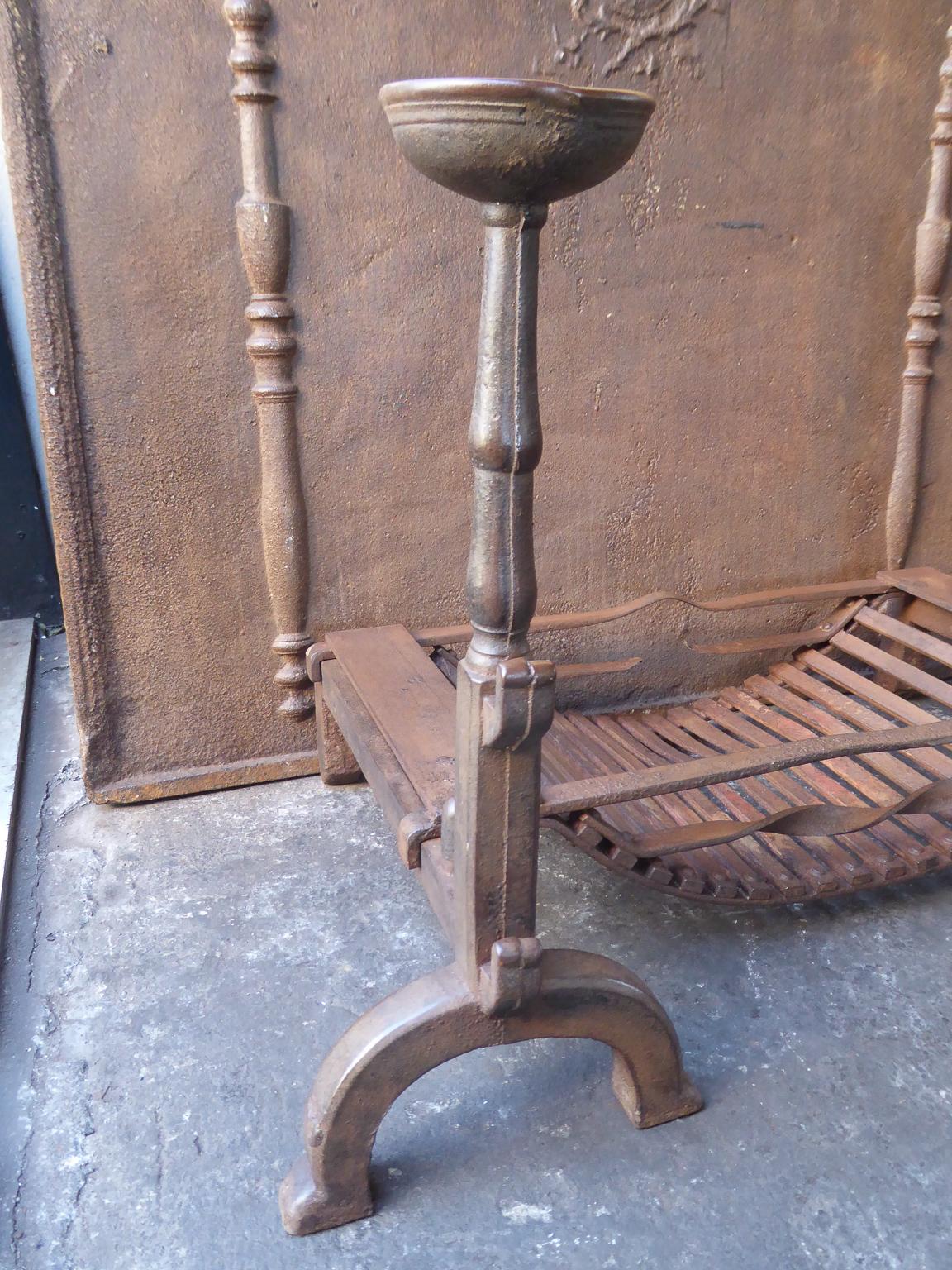 19th Century English Victorian Fireplace Grate or Fire Grate In Good Condition In Amerongen, NL