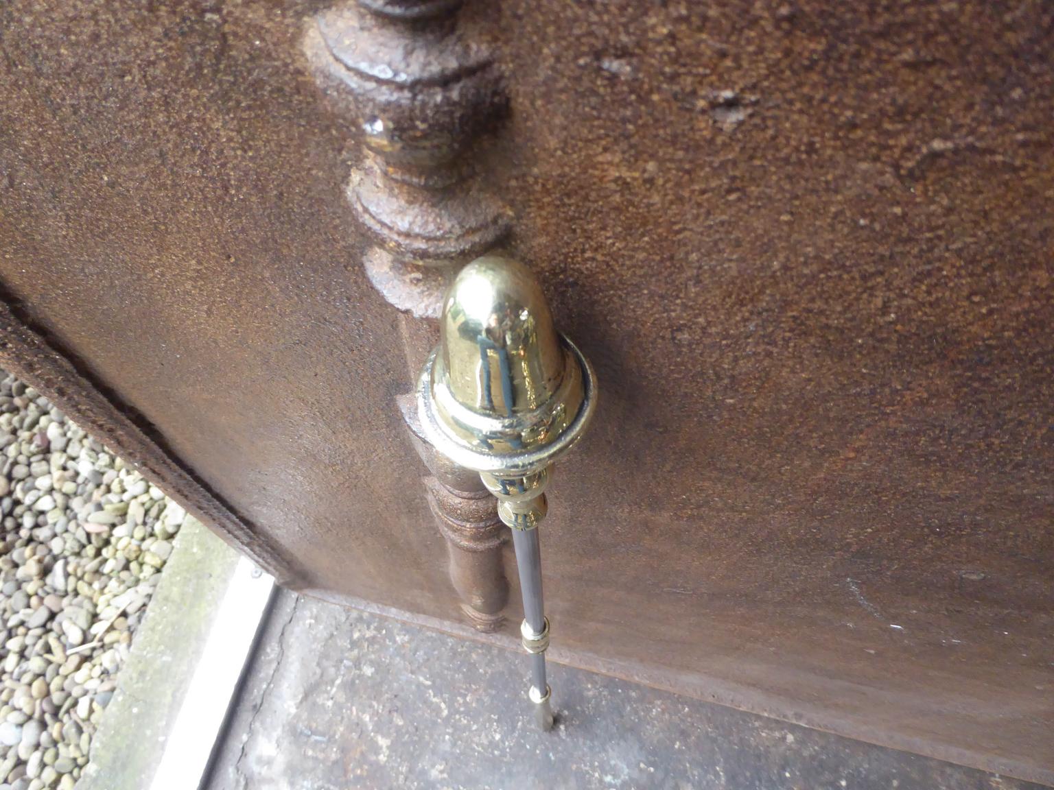 Polished 19th Century English Victorian Fireplace Poker For Sale