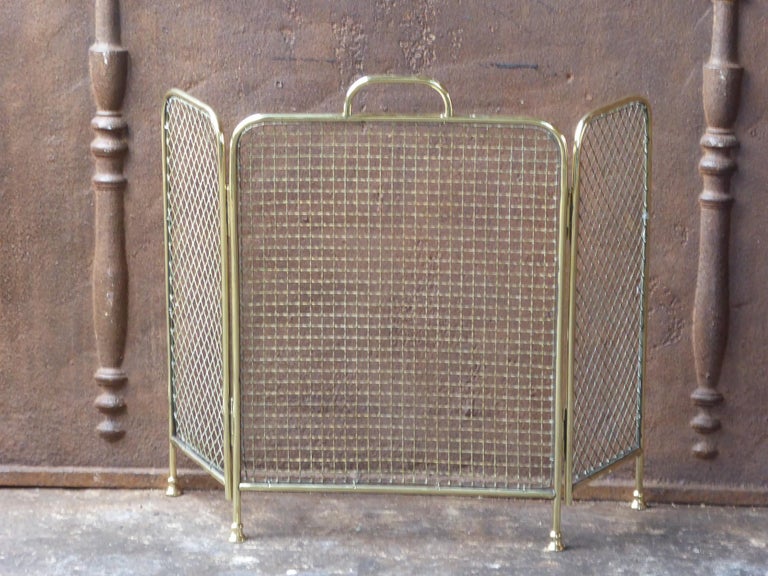 19th Century English Victorian Fireplace Screen or Fire Screen at 1stDibs